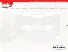 Tablet Screenshot of kitchencabinetsandbeyond.com